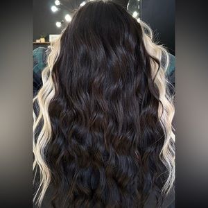 JZ Style hand tied machine weft extensions